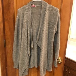 Gray cardigan